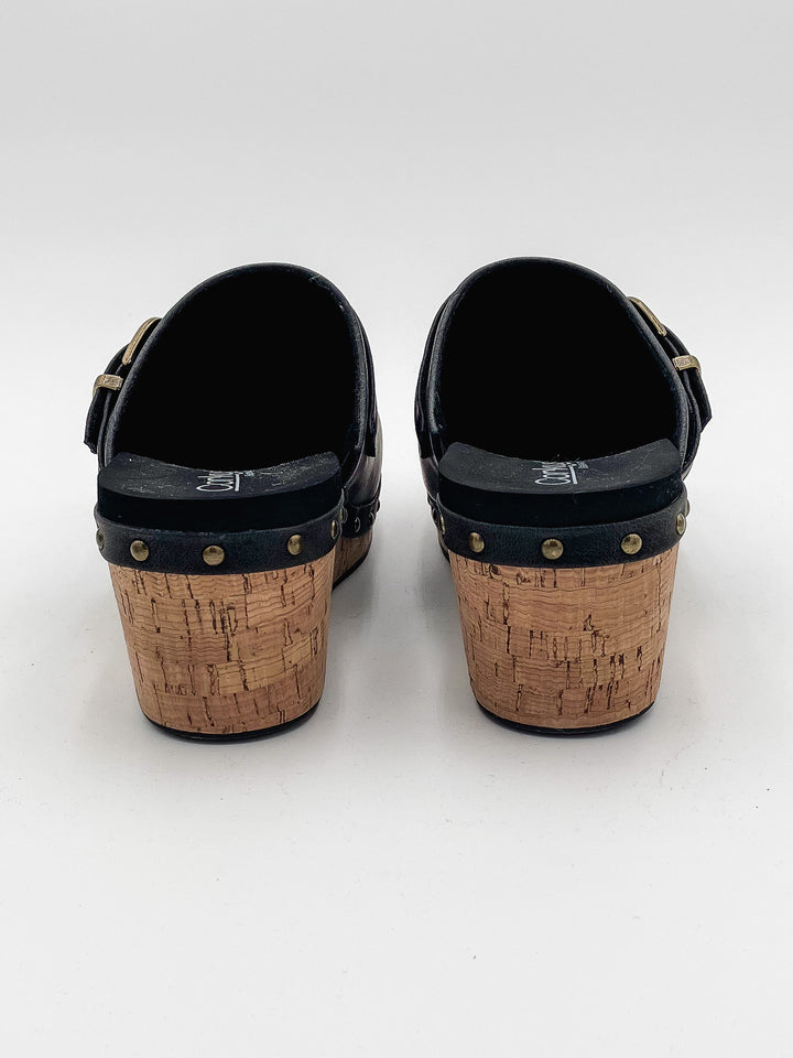 CORKY'S 'WHO KNEW' WEDGE CLOG - BLACK