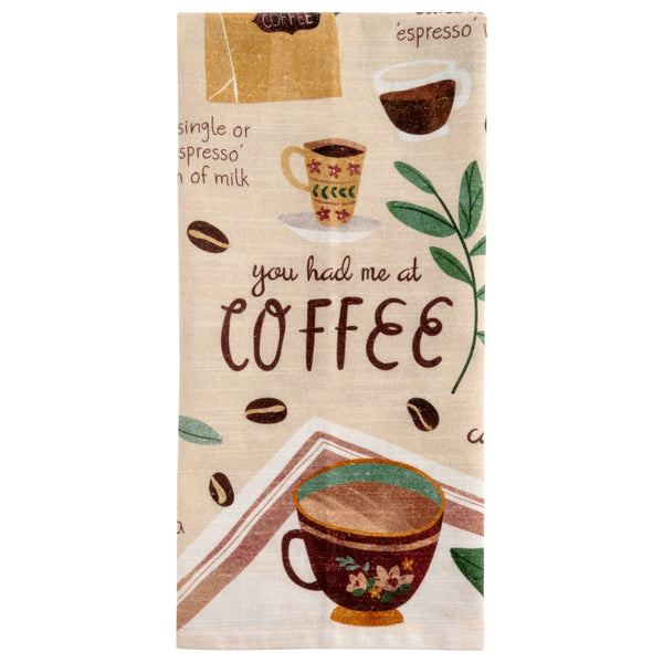 TASTY TIP TEA TOWEL - COFFEE