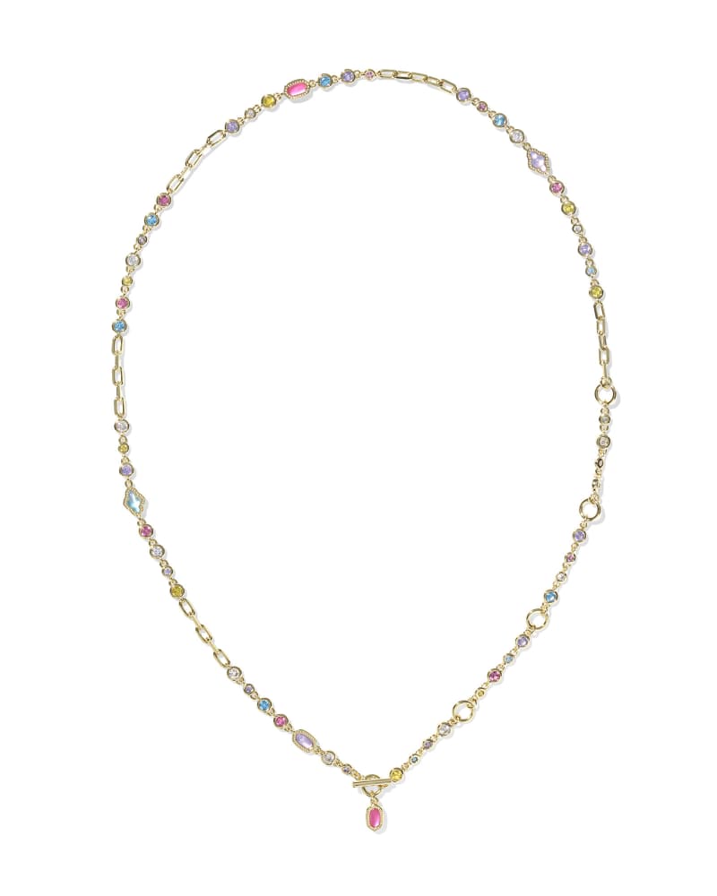 KENDRA SCOTT MINI ELISA ABBIE STRAND NECKLACE - GOLD MULTI MIX