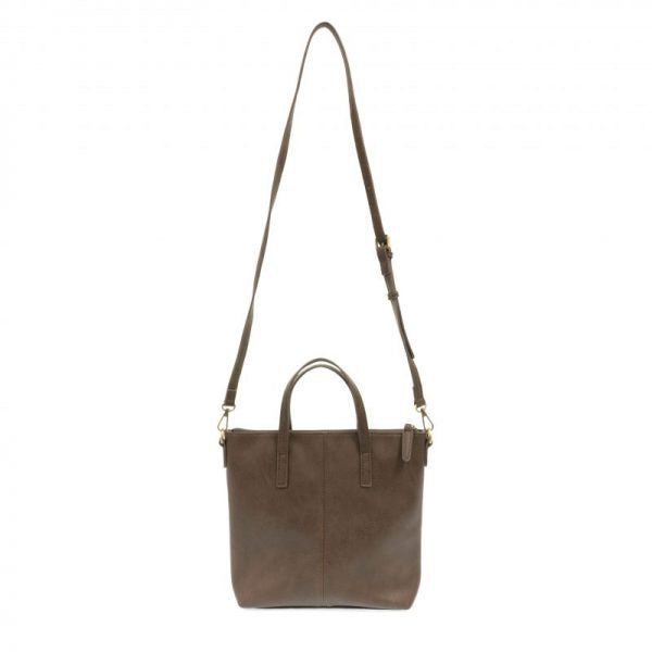 KIM TOP ZIP MEDIUM TOTE - CHOCOLATE