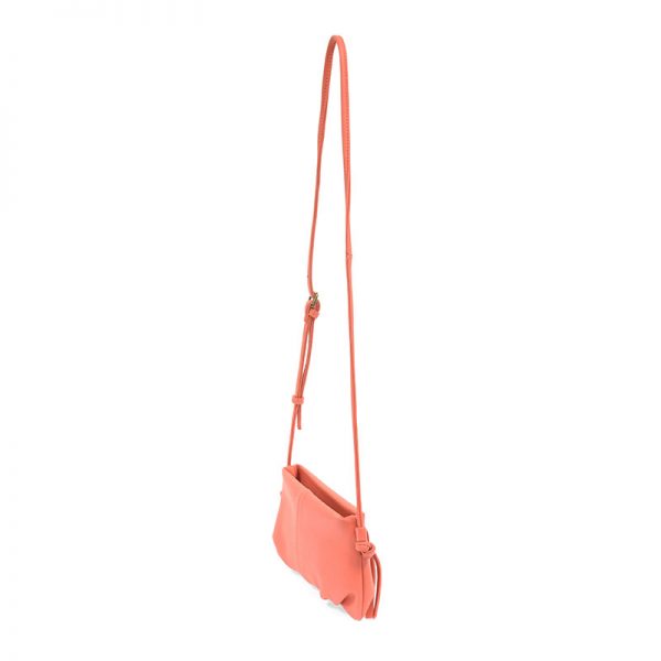 EMMIE CROSSBODY CINCH BAG - CORAL