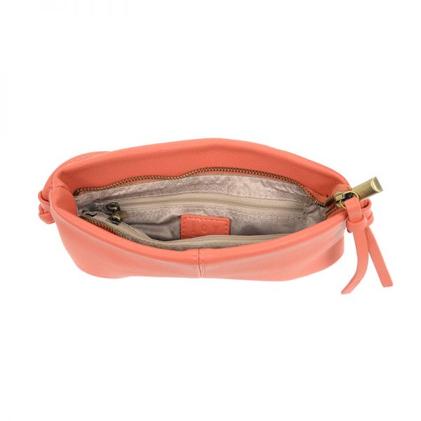 EMMIE CROSSBODY CINCH BAG - CORAL