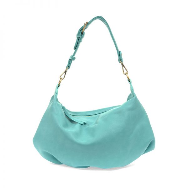 SUZY CONVERTIBLE HOBO BAG - AQUA