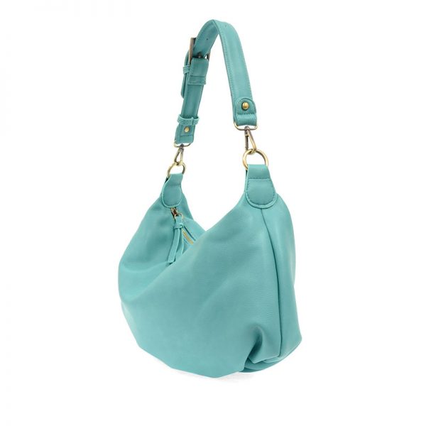 SUZY CONVERTIBLE HOBO BAG - AQUA