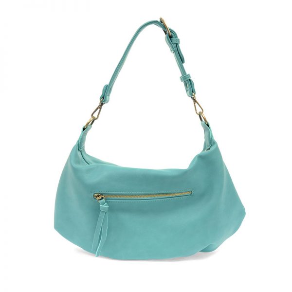 SUZY CONVERTIBLE HOBO BAG - AQUA