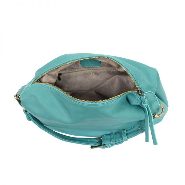 SUZY CONVERTIBLE HOBO BAG - AQUA