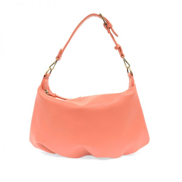 SUZY CONVERTIBLE HOBO BAG - CORAL