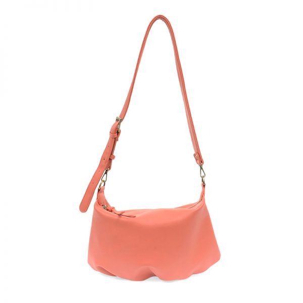 SUZY CONVERTIBLE HOBO BAG - CORAL