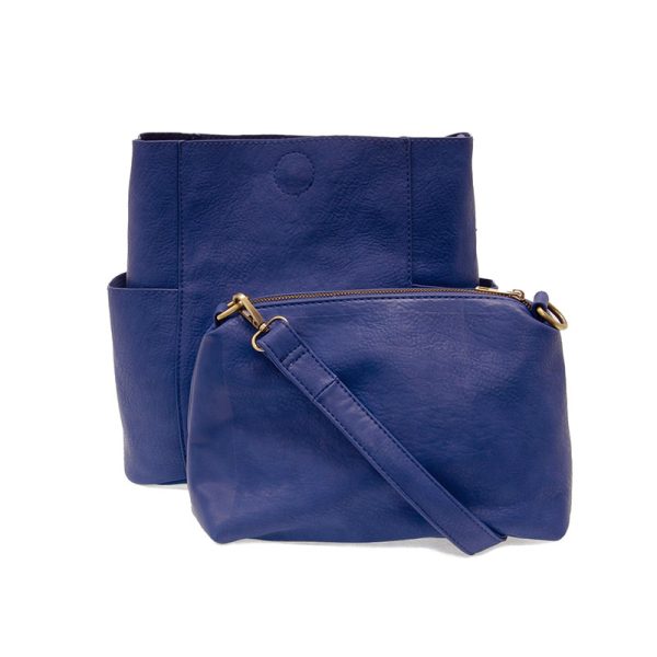 KAYLEIGH BUCKET BAG W/SIDE POCKET - COBALT