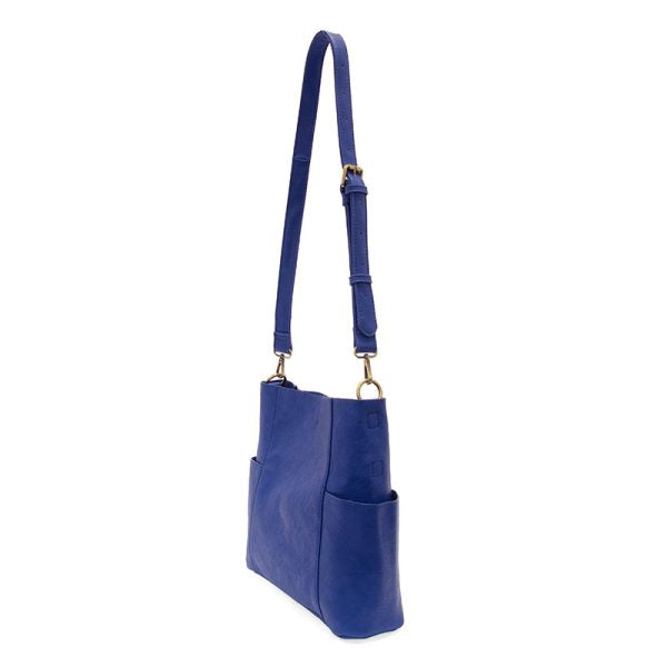 KAYLEIGH BUCKET BAG W/SIDE POCKET - COBALT