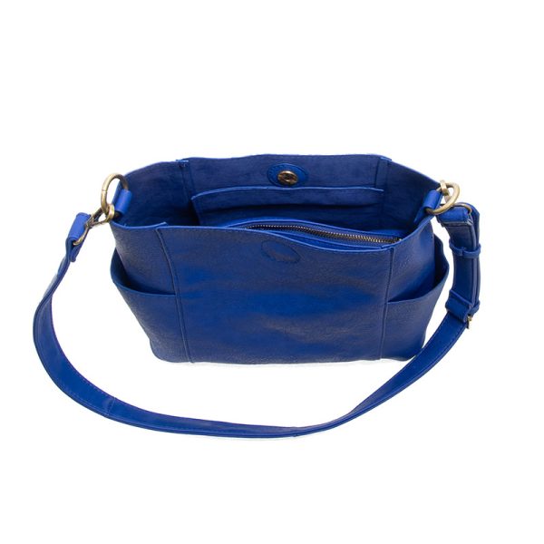 KAYLEIGH BUCKET BAG W/SIDE POCKET - COBALT