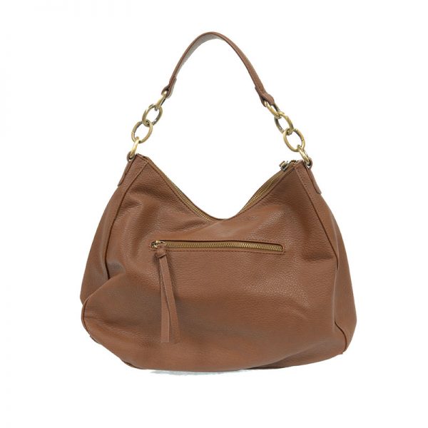 SHANAE CHAIN HANDLE CONVERTIBLE BAG - HARVEST BROWN