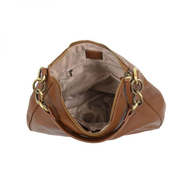 SHANAE CHAIN HANDLE CONVERTIBLE BAG - HARVEST BROWN