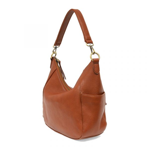 TRISH CONVERTIBLE HOBO BAG - BOURBON