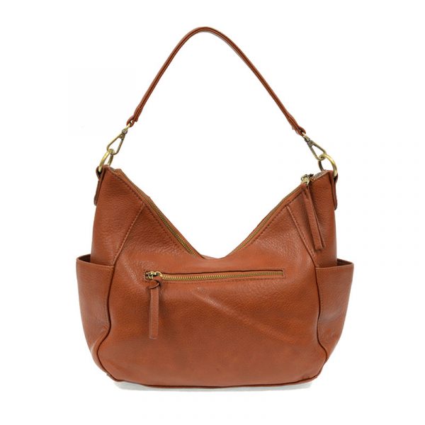 TRISH CONVERTIBLE HOBO BAG - BOURBON