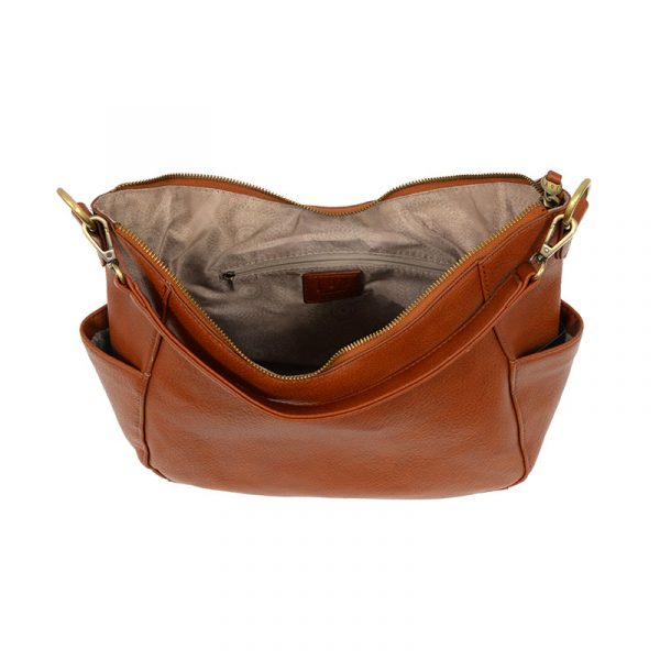 TRISH CONVERTIBLE HOBO BAG - BOURBON