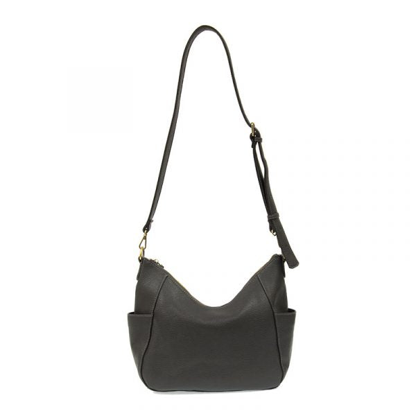 TRISH CONVERTIBLE HOBO BAG - CHARCOAL