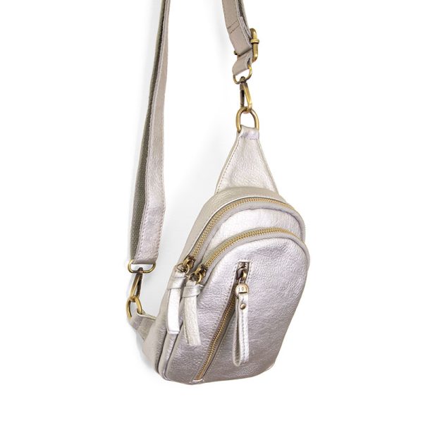 SKYLER SLING BAG - SILVER