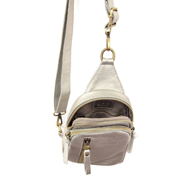 SKYLER SLING BAG - SILVER