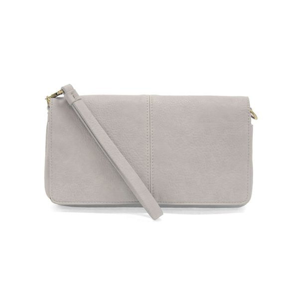 EVERLY ORGANIZER FLAP CROSSBODY - LIGHT GREY