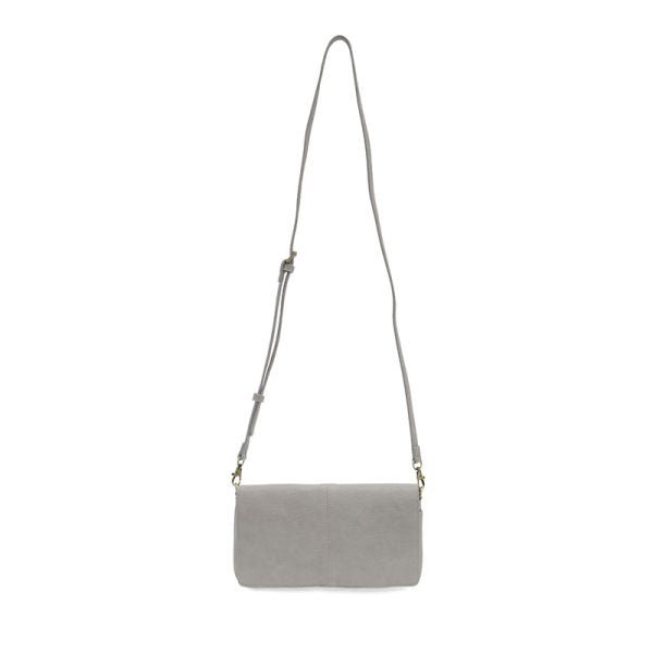 EVERLY ORGANIZER FLAP CROSSBODY - LIGHT GREY