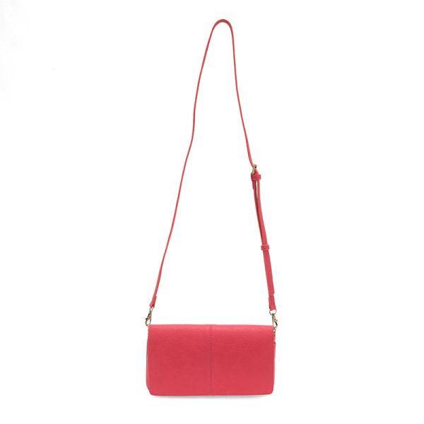 EVERLY ORGANIZER FLAP CROSSBODY - BRIGHT PINK