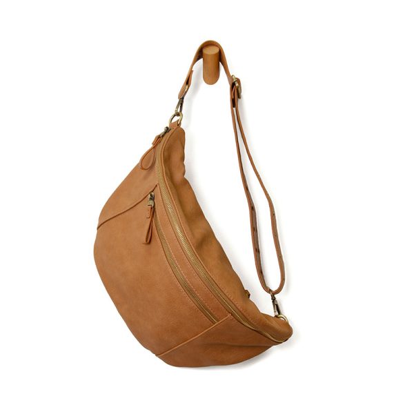 MEL LARGE SLING/CROSSBODY BAG - MID TAN