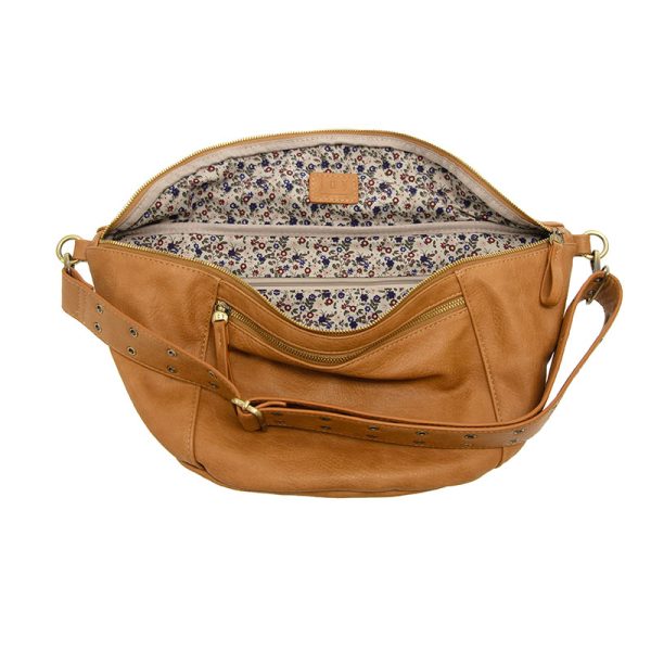 MEL LARGE SLING/CROSSBODY BAG - MID TAN