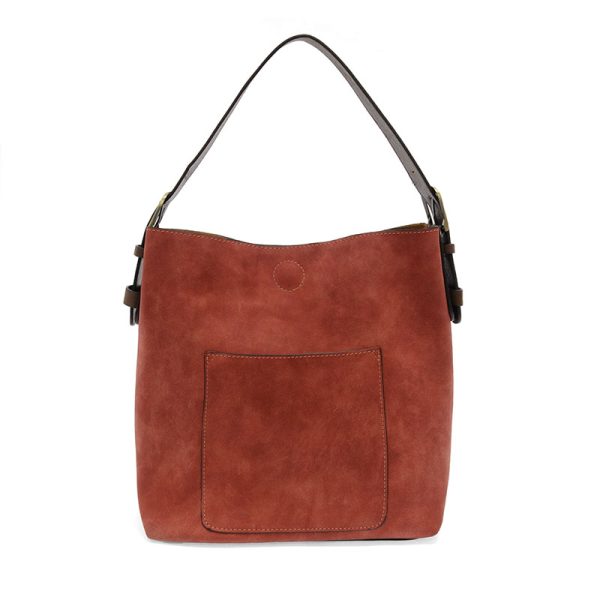 CLASSIC HOBO HANDBAG - RUST/COFFEE