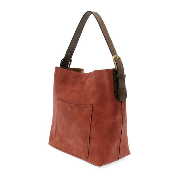 CLASSIC HOBO HANDBAG - RUST/COFFEE