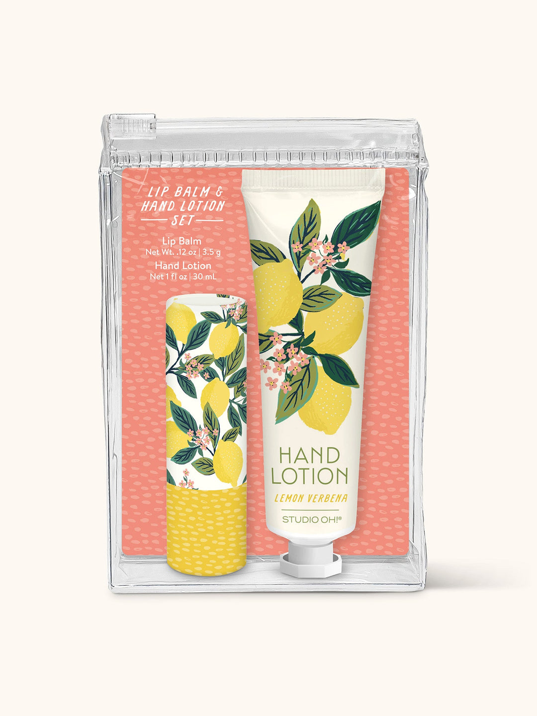 LIP BALM & HAND LOTION SET - LEMON TREE