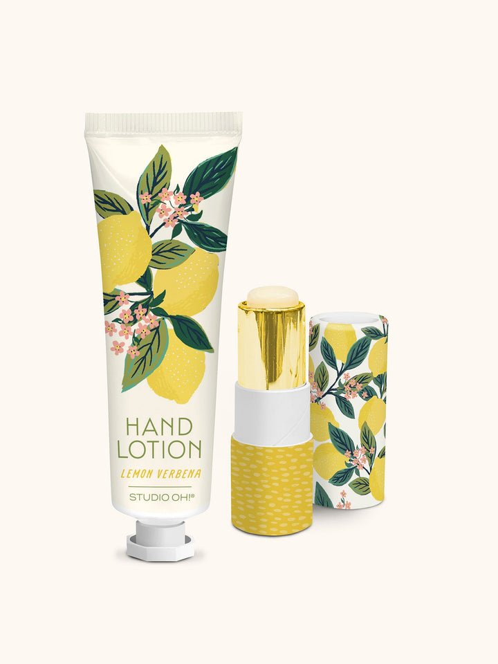 LIP BALM & HAND LOTION SET - LEMON TREE