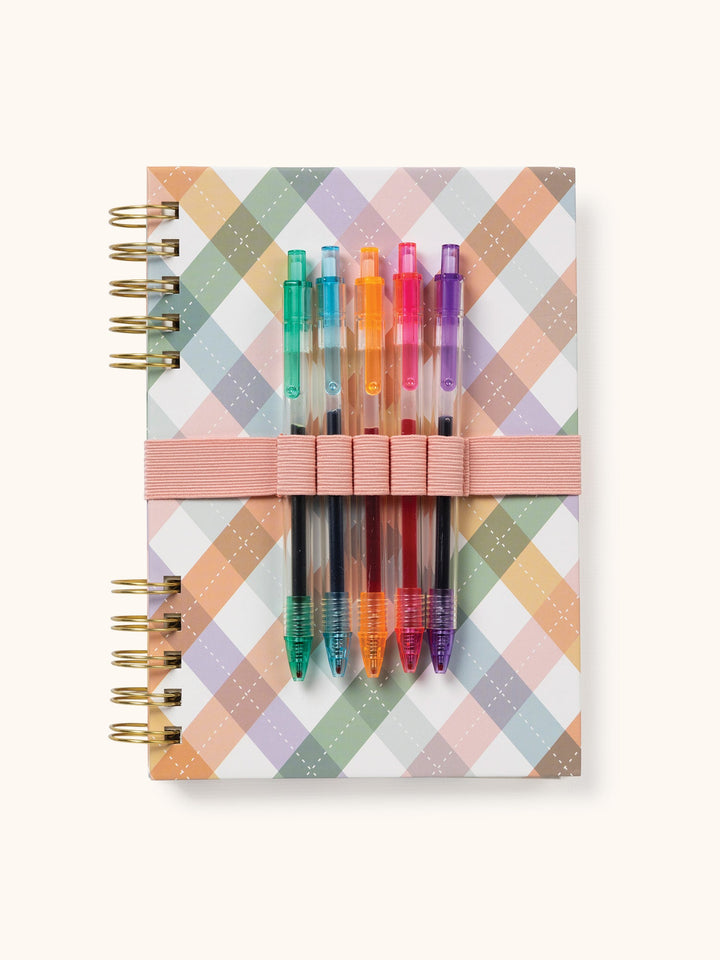 HARPER SPLIT SPIRAL NOTEBOOK & PEN SET - AS IF ARGYLE