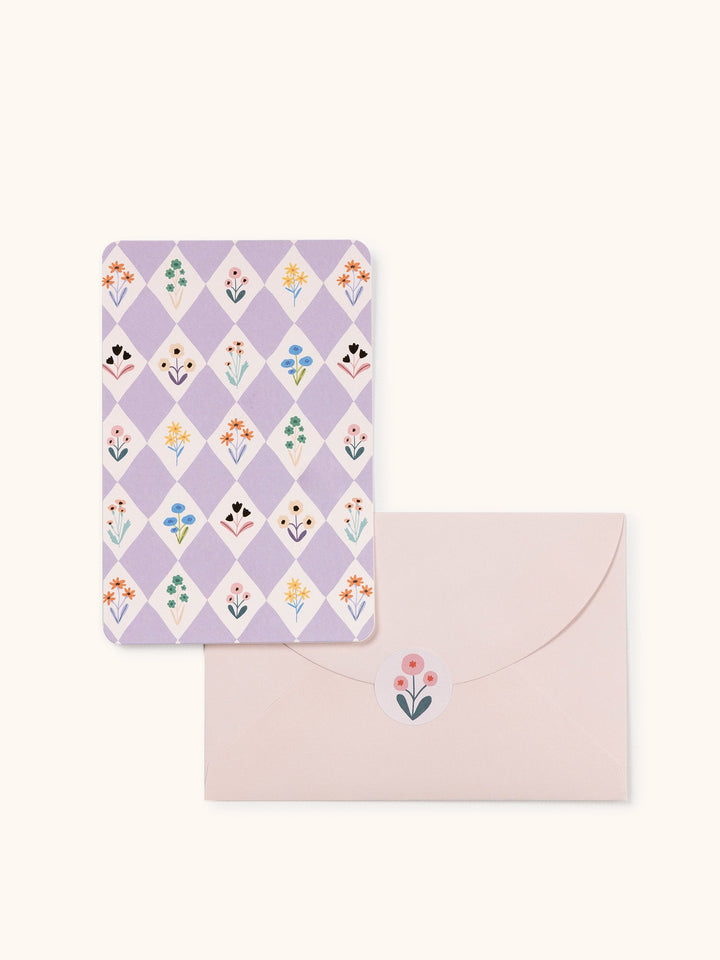 ASSORTED NOTE CARD SET W/STICKERS - MEADOW LANE