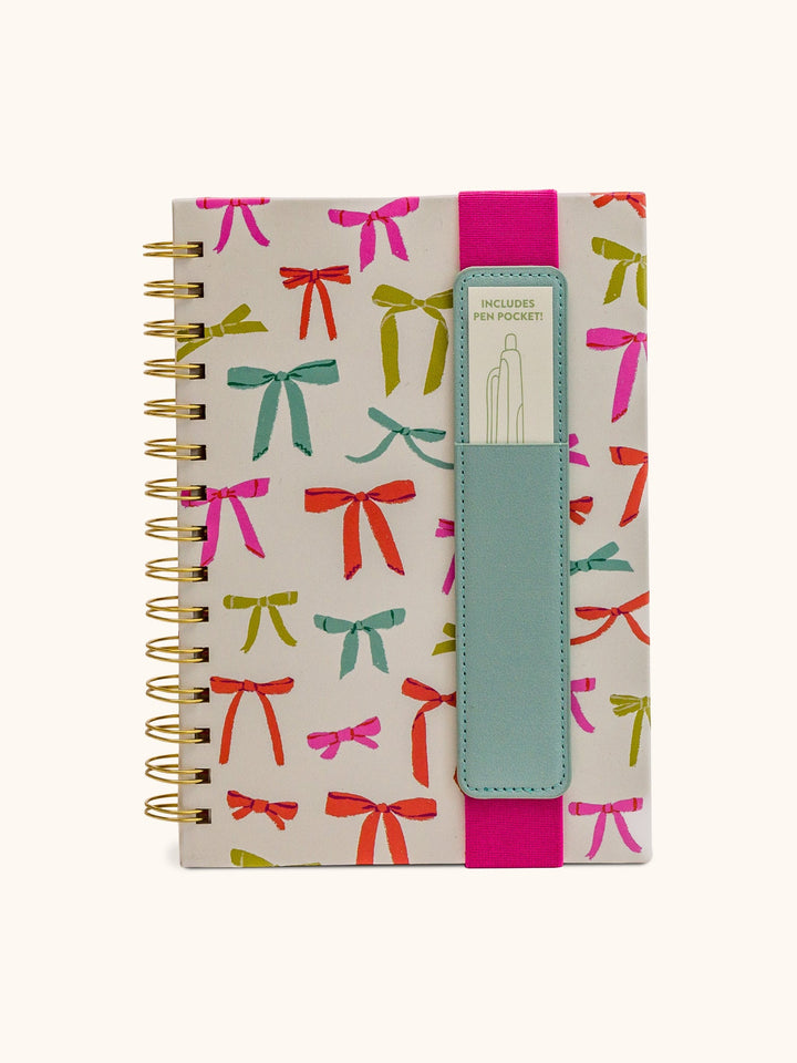 OLIVER NOTEBOOK WITH PEN POCKET - PUT A BOW ON IT