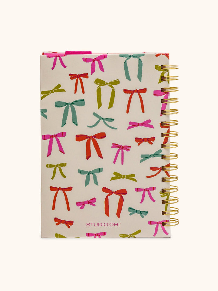 OLIVER NOTEBOOK WITH PEN POCKET - PUT A BOW ON IT