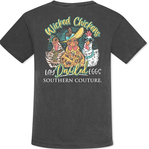 WICKED CHICKENS GRAPHIC TSHIRT - PEPPER