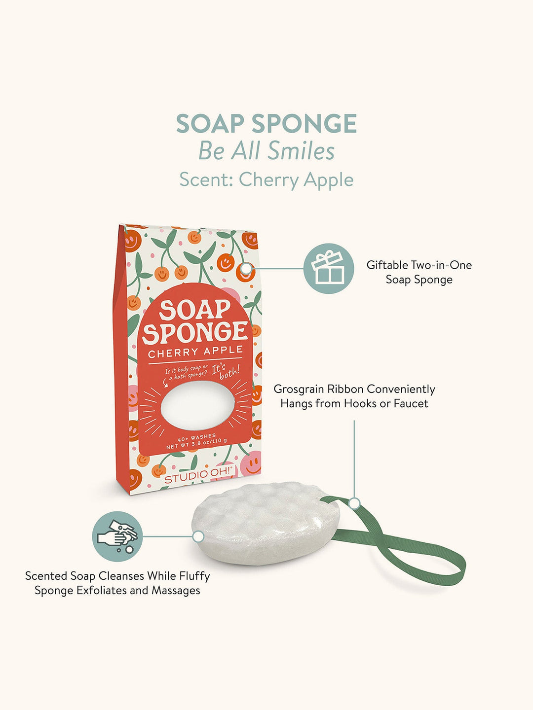 SOAP SPONGE - BE ALL SMILES