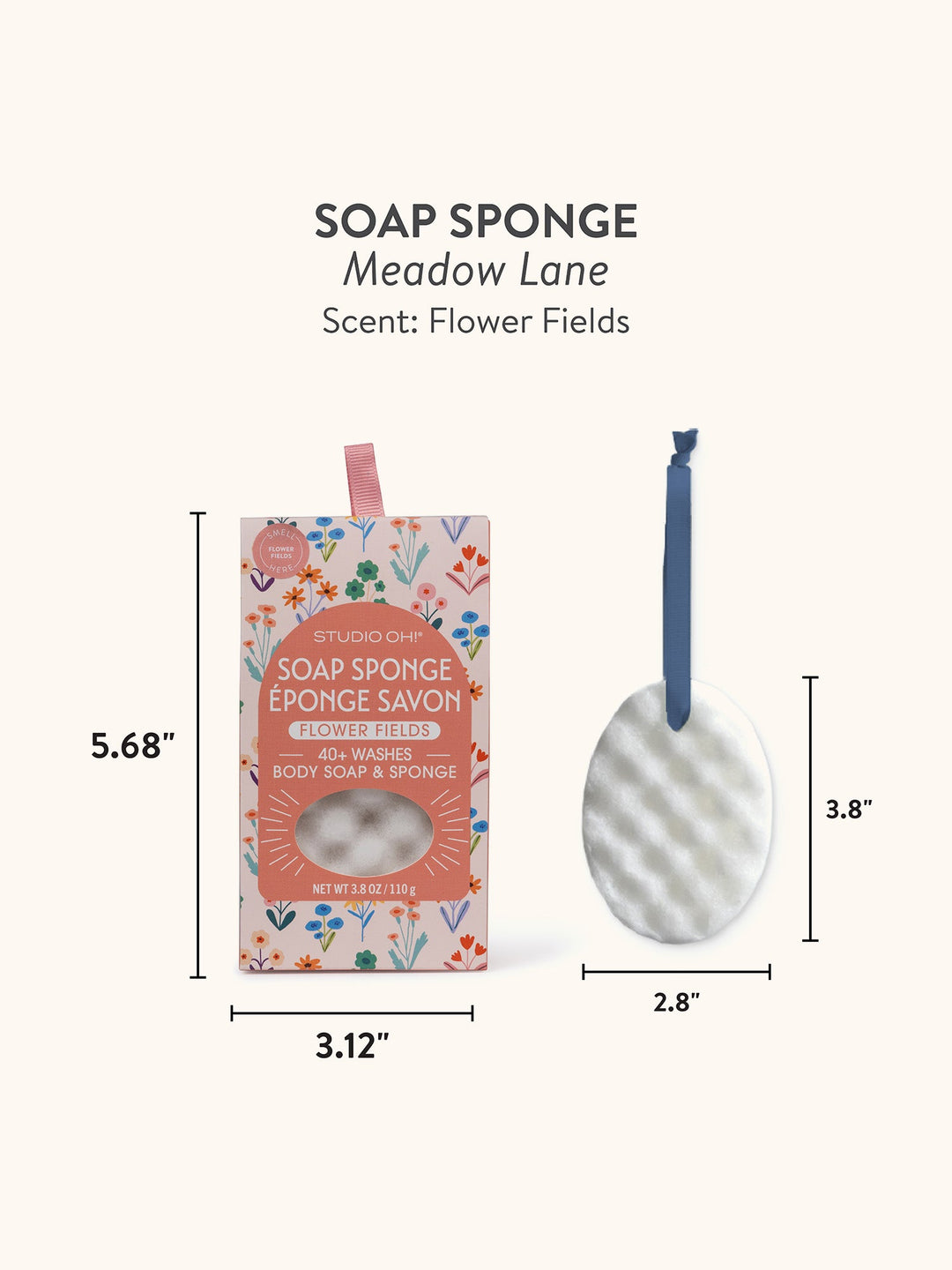 SOAP SPONGE - MEADOW LANE/FLOWER FIELDS