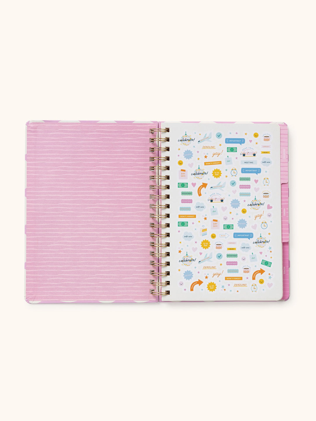 UNDATED TRI-TAB PLANNER - DARLING DOTS