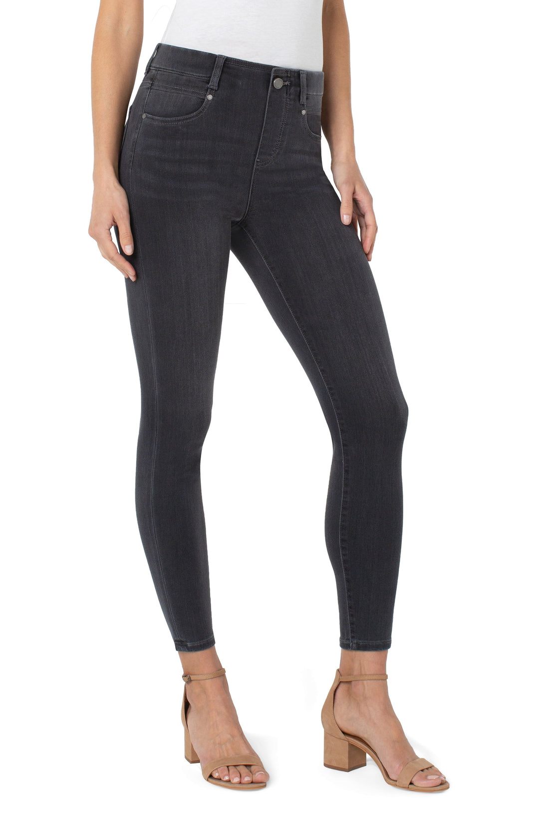 GIA GLIDER ANKLE SKINNY JEANS - METEORITE