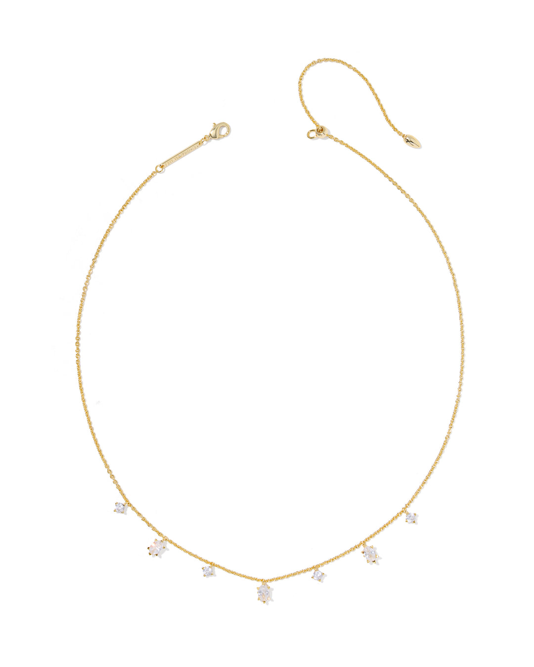 KENDRA SCOTT CAILIN DELICATE STRAND NECKLACE - GOLD WHITE