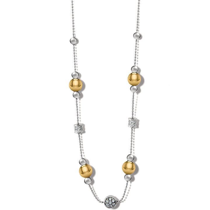 MERIDIAN PRIME SHORT NECKLACE - SILVER-GOLD