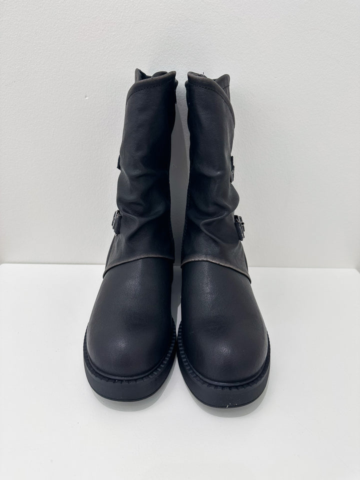 BLOWFISH VENICE 2 MID-SHALF BOOT - BLACK