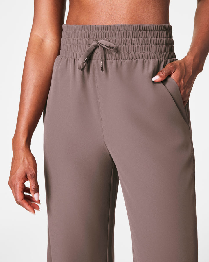 SPANX ON THE MOVE WIDE LEG PANTS - SMOKE