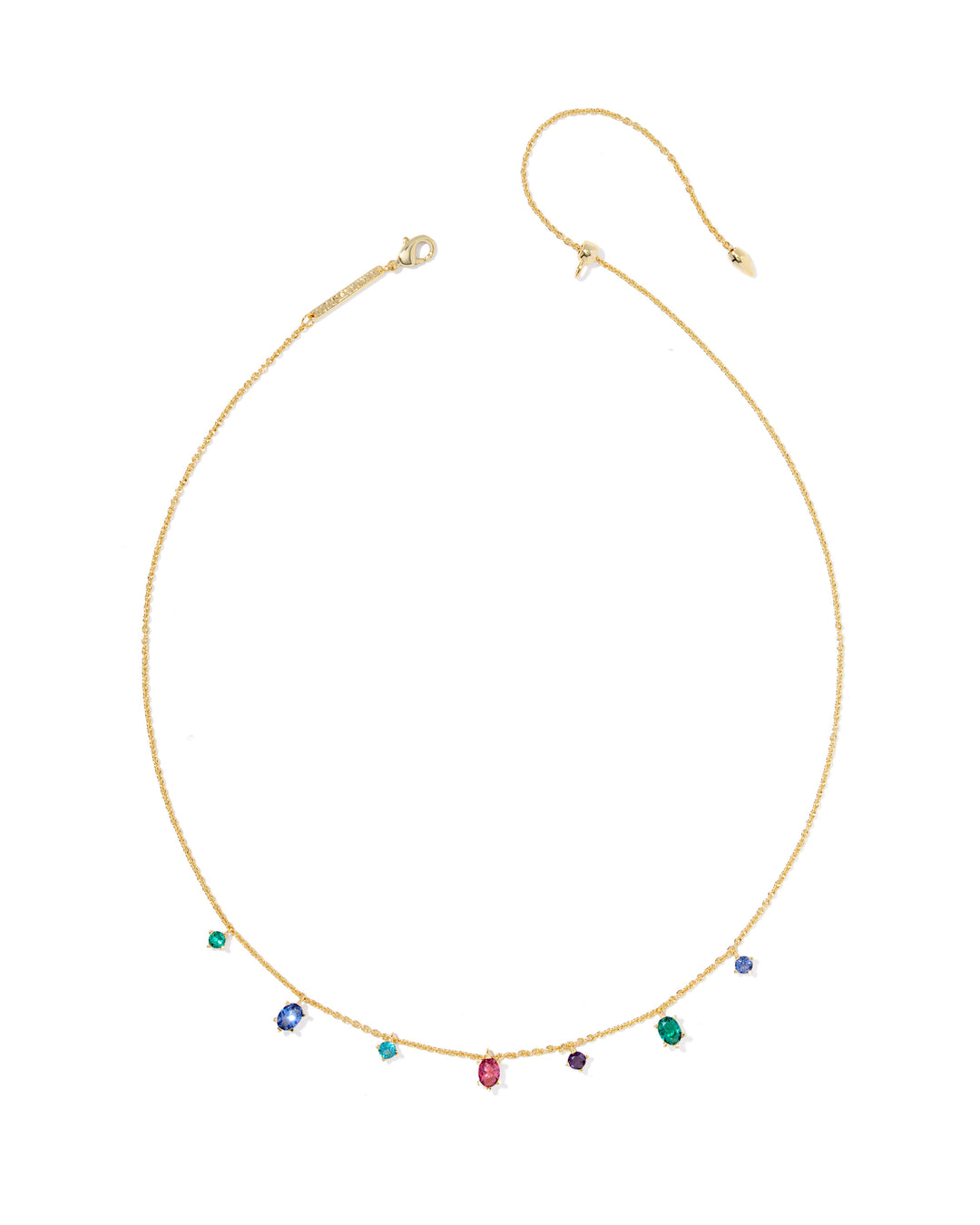 KENDRA SCOTT CAILIN DELICATE STRAND NECKLACE - GOLD MULTI MIX