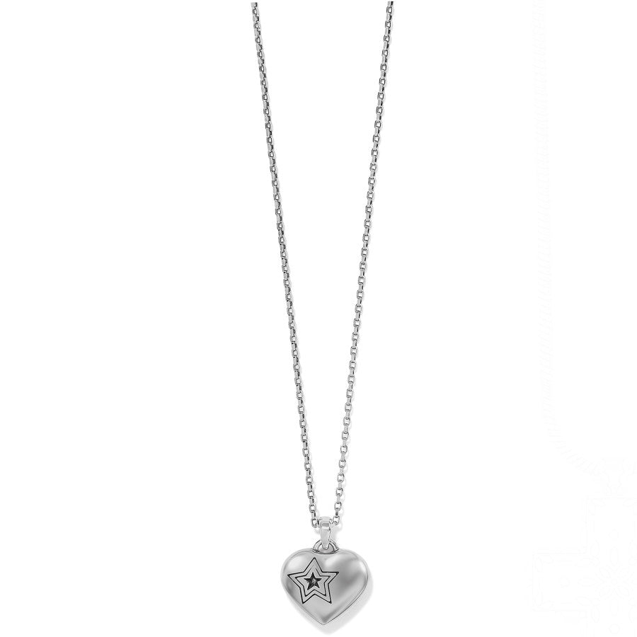 AMERICANA HEART NECKLACE - RED-WHITE-BLUE -