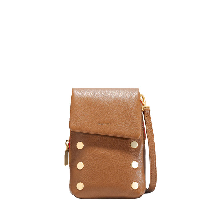 HAMMITT VIP MOBILE - MAHOGANY PEBBLE/ BG RED ZIP