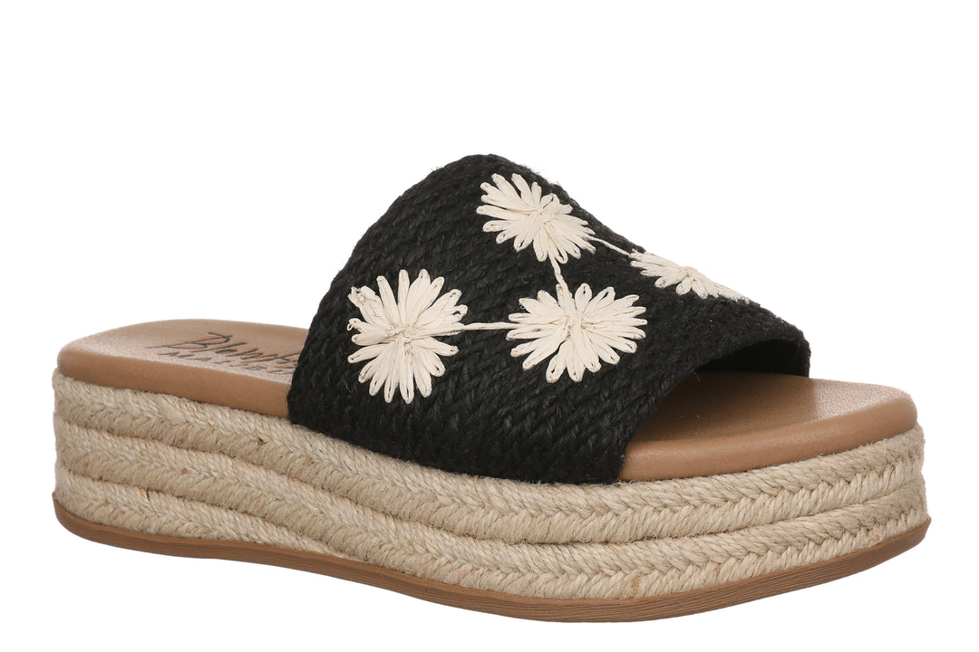 BLOWFISH MARSHLO SUN ESPADRILLE WEDGE SANDAL - BLACK