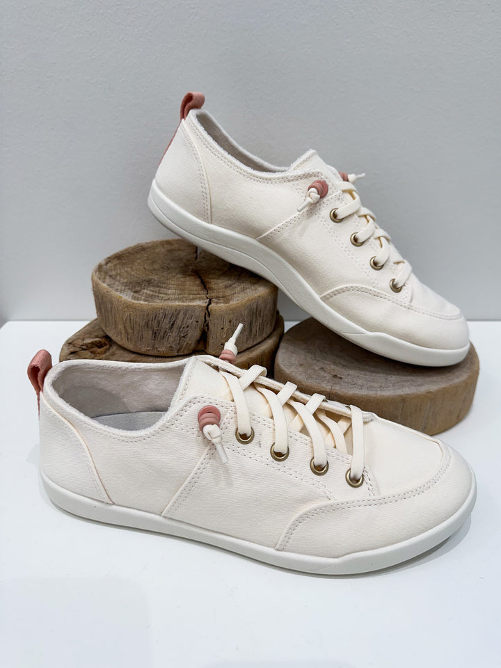 VIONIC PISMO 2.0 CASUAL TWILL SNEAKERS - IVORY